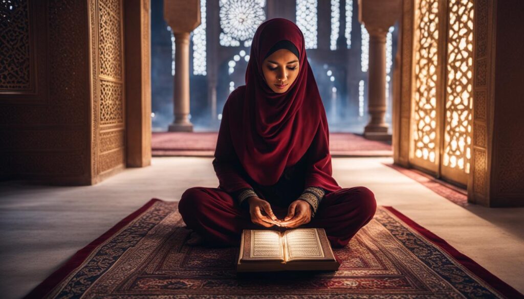 five daily prayers and reading the Quran