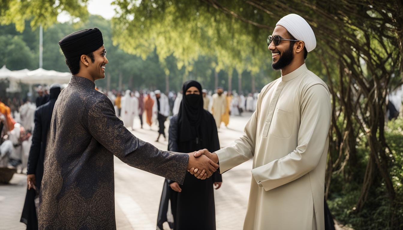 how to greet a muslim man