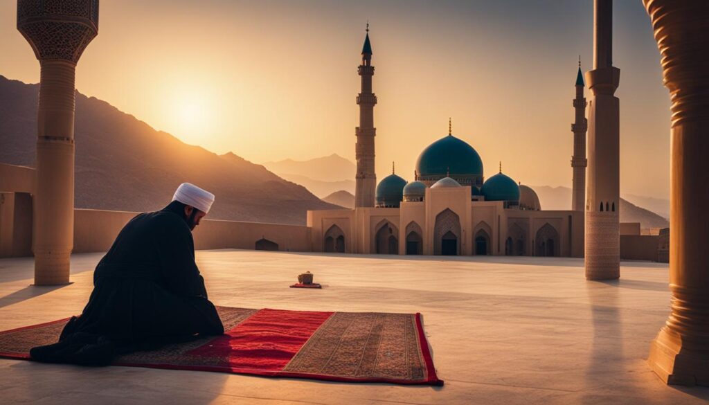 the purpose of Muslim prayer five times a day