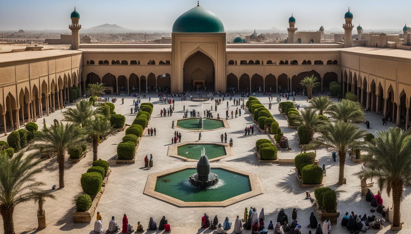 where is the ablution fountain located in a mosque