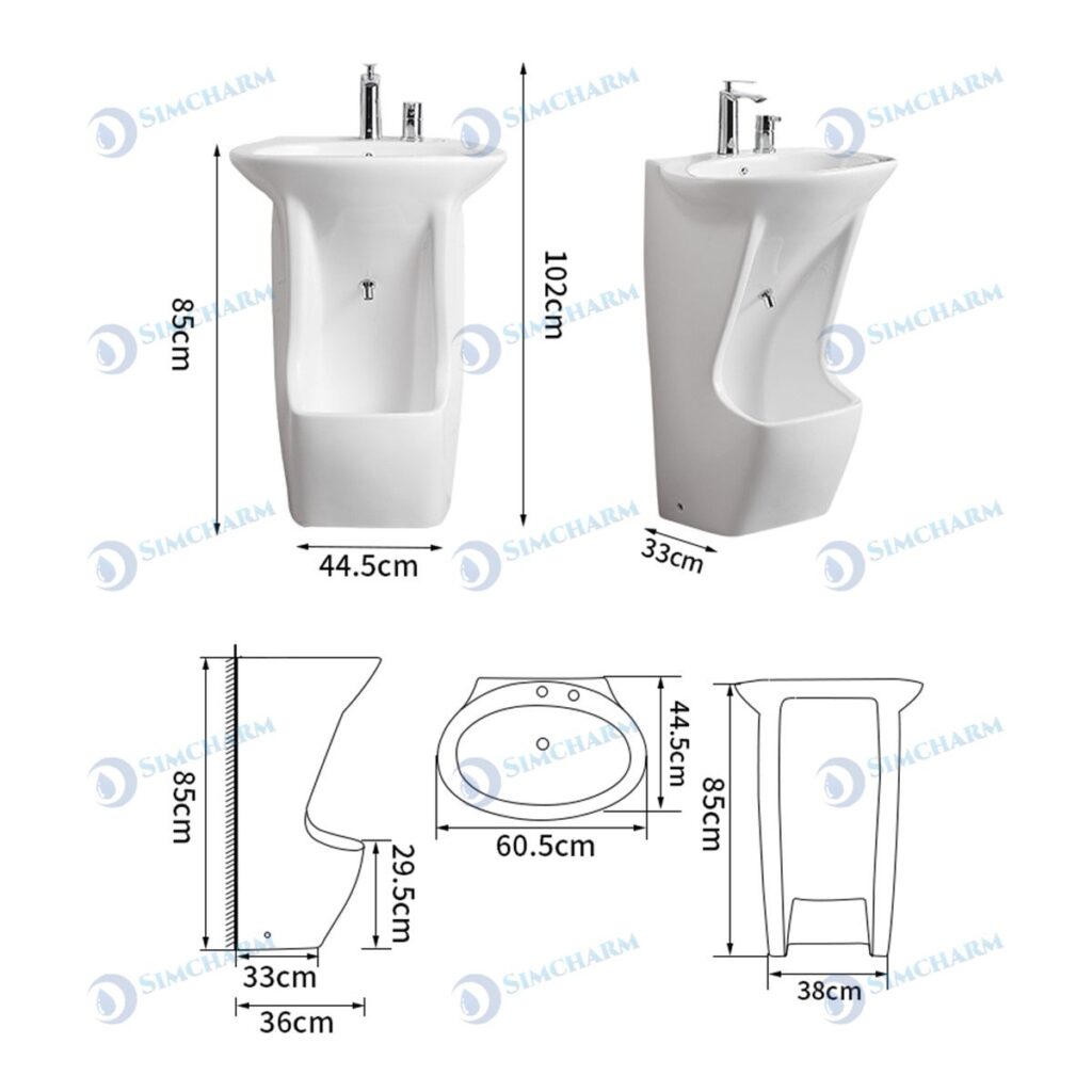 wudu sink plus with foot washer dimensions